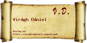 Virágh Dániel névjegykártya
